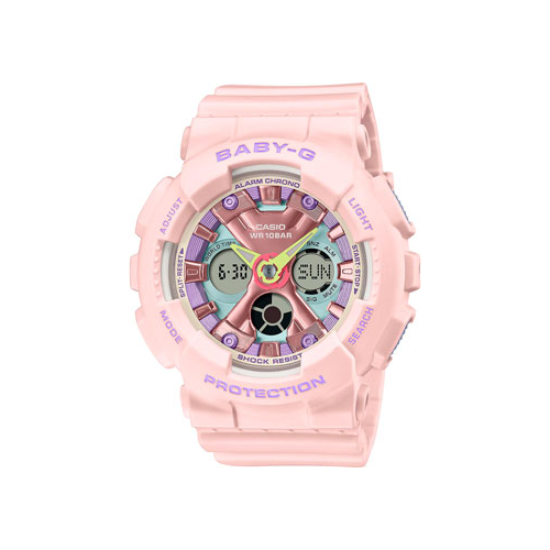 Японские наручные женские часы Casio BA-130PM-4A. Коллекция Baby-G
