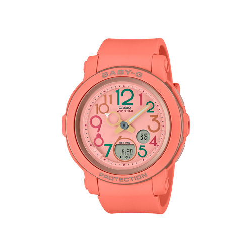 Японские наручные женские часы Casio BGA-290PA-4A. Коллекция Baby-G