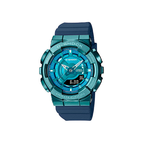 Японские наручные женские часы Casio GM-S110LB-2A. Коллекция G-Shock