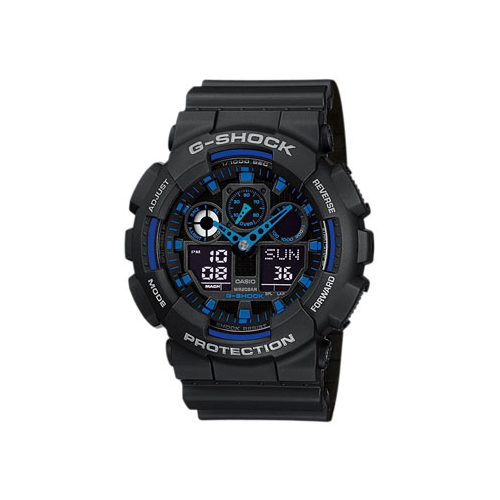 Японские наручные мужские часы Casio GA-100-1A2. Коллекция G-Shock