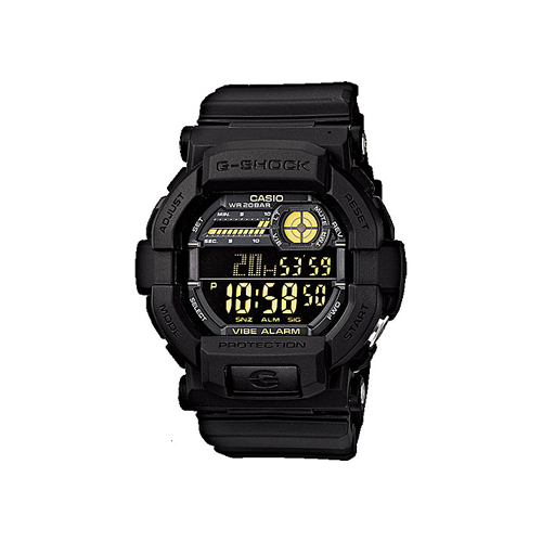 Японские наручные мужские часы Casio GD-350-1B. Коллекция G-Shock