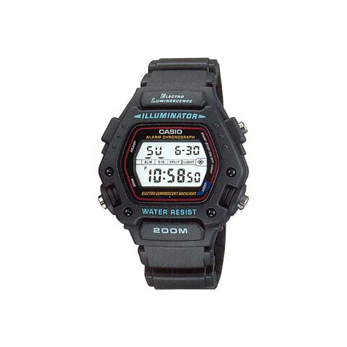 Японские наручные мужские часы Casio DW-290-1V. Коллекция Digital