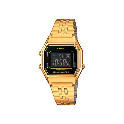 Японские наручные женские часы Casio LA680WGA-1B. Коллекция Vintage