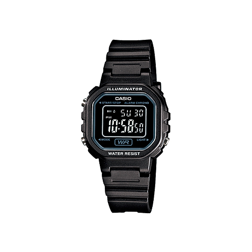 Японские наручные женские часы Casio LA-20WH-1B. Коллекция Digital