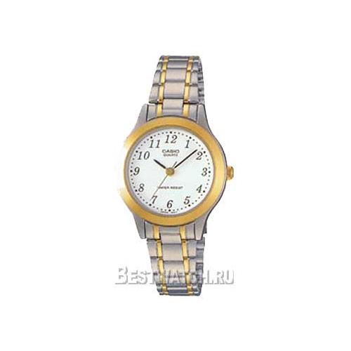 Японские наручные женские часы Casio LTP-1128G-7B. Коллекция Analog