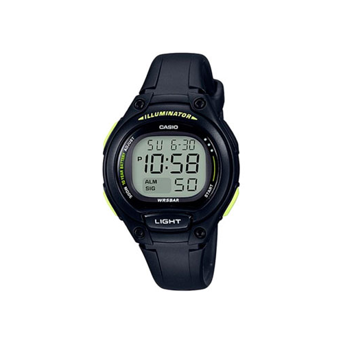 Японские наручные женские часы Casio LW-203-1B. Коллекция Digital