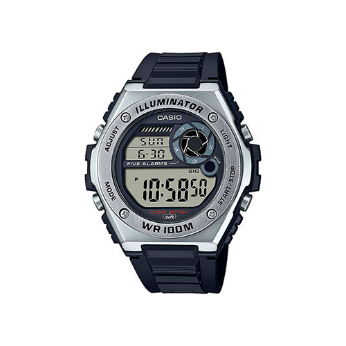 Японские наручные мужские часы Casio MWD-100H-1AVEF. Коллекция Digital