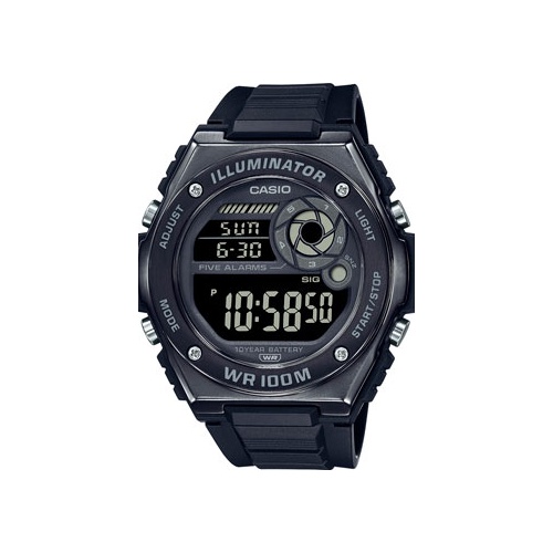 Японские наручные мужские часы Casio MWD-100HB-1B. Коллекция Digital