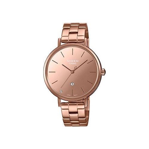 Японские наручные женские часы Casio SHE-4544PG-4AUDF. Коллекция Sheen