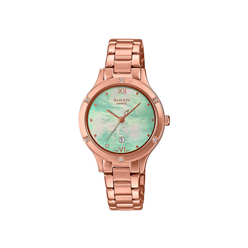 Японские наручные женские часы Casio SHE-4546PG-3A. Коллекция Sheen