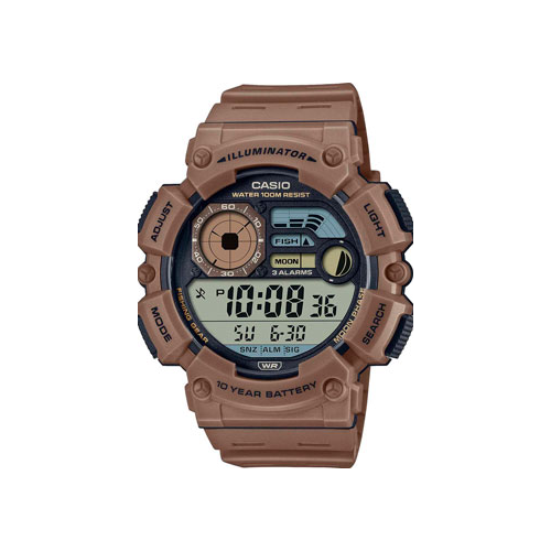 Японские наручные мужские часы Casio WS-1500H-5A. Коллекция Digital