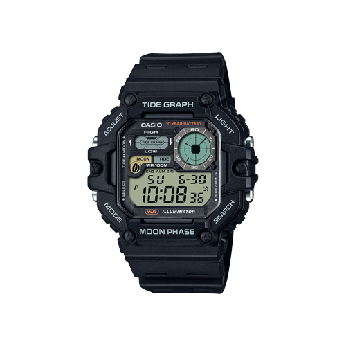 Японские наручные мужские часы Casio WS-1700H-1A. Коллекция Digital
