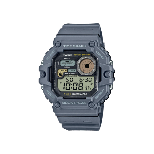 Японские наручные мужские часы Casio WS-1700H-8A. Коллекция Digital