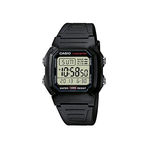 Японские наручные мужские часы Casio W-800H-1A. Коллекция Digital