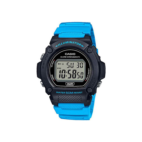 Японские наручные мужские часы Casio W-219H-2A2VEF. Коллекция Digital