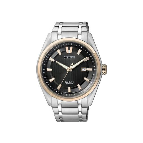 Японские наручные мужские часы Citizen AW1244-56E. Коллекция Super Titanium