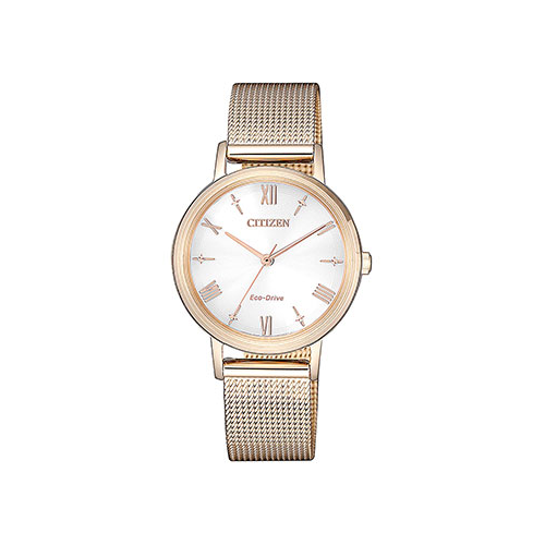 Японские наручные женские часы Citizen EM0576-80A. Коллекция Eco-Drive