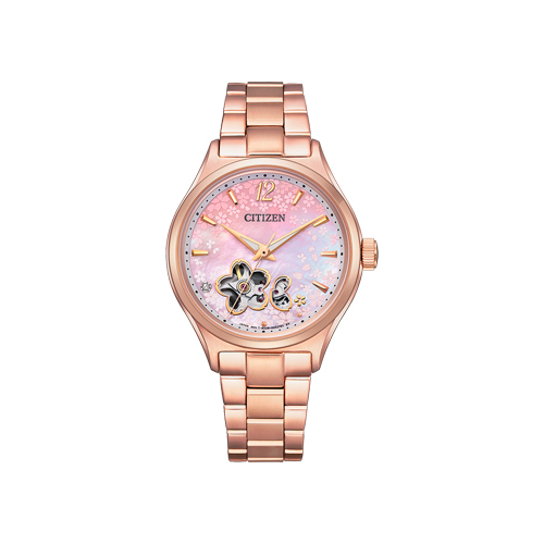 Японские наручные женские часы Citizen PC1017-61Y. Коллекция Automatic