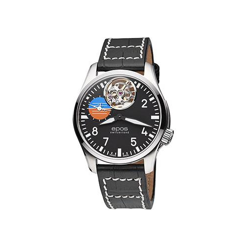Швейцарские наручные мужские часы Epos 3434.183.20.35.24. Коллекция Sportive Pilot
