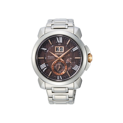 Японские наручные мужские часы Seiko SNP157P1. Коллекция Premier