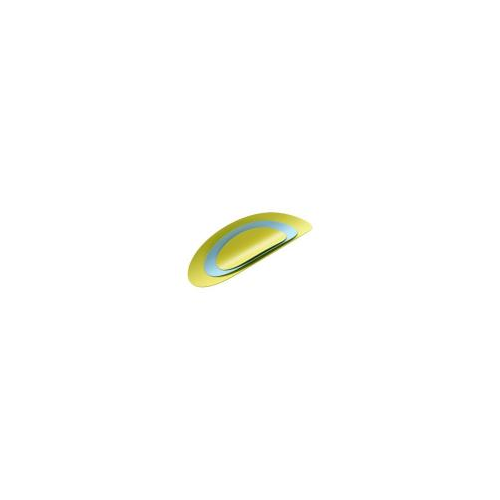 Alessi Набор из 3х стальных блюд Ellipse (бирюзовый and желтый) арт. ABI07SET3