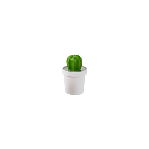 Qualy Емкость для хранения cacnister с ложкой, белая с зеленым арт. QL10280-WH-GN