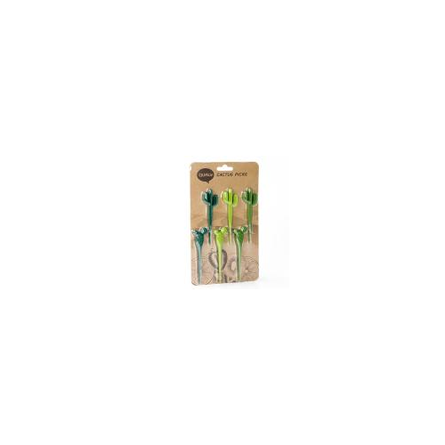 Qualy Набор шпажек для канапе cactus, зеленый арт. QL10285-GN
