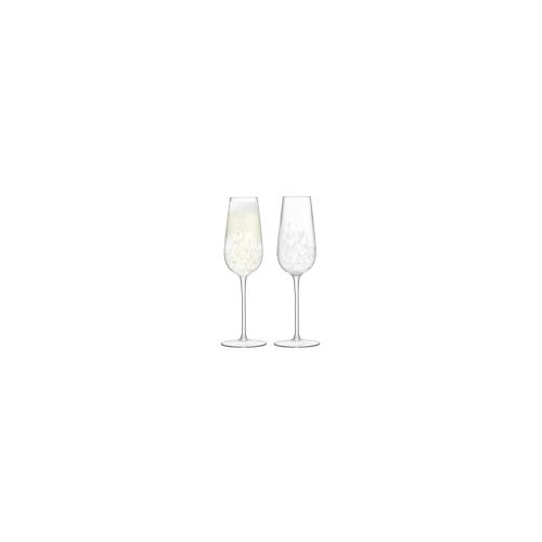 LSA International Набор из 2 бокалов-флейт для шампанского stipple 250 мл арт. G1332-09-602