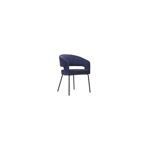 LSA International Кресло ariadna, вельвет, синее арт. UCH-ARG062712