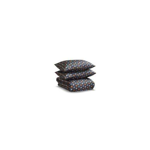 Tkano Комплект постельного белья полутораспальный из сатина мятного цвета с принтом triangles из коллекции арт. TK20-DC0004