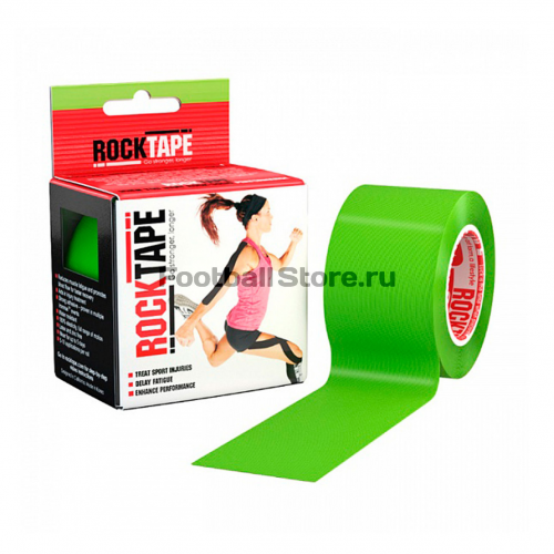 Rocktape Тейп RockTape Кинезиотейп Classic, 5см х 5м, лайм-зеленый