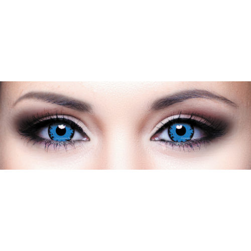 Interojo Контактные линзы Adria Crazy Blue anglic (Синий пигмент) 1 линза