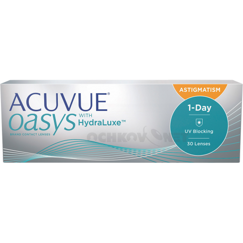 Johnson & Johnson Контактные линзы ACUVUE OASYS 1-Day with HydraLuxe™ for Astigmatism 30 штук