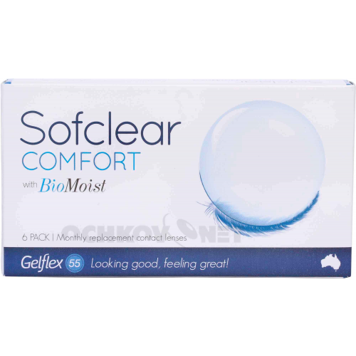 Gelflex Контактные линзы Sofclear Comfort with BioMoist 6 линз