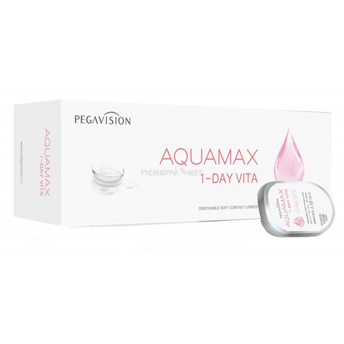 Pegavision Контактные линзы Aquamax 1 Day Vita 30 линз