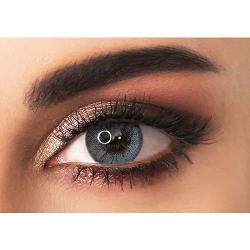 EyeMed Цветные контактные линзы Adore Crystal 2 линзы + контейнер Blue