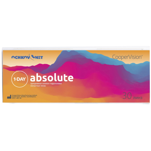 Контактные линзы Ochkov.Net 1-Day Absolute (Clariti 1-day) 30 линз
