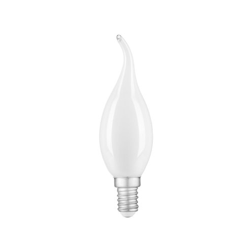 Лампа Gauss Filament Свеча на ветру 9W 610lm 4100К Е14 milky диммируемая LED (104201209-D)