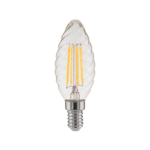 Филаментная светодиодная лампа "Свеча витая" CW35 7W 3300K E14 BL128 Elektrostandard