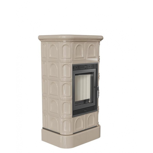 Печь камин Kratki Blanka 8 kW stove крем