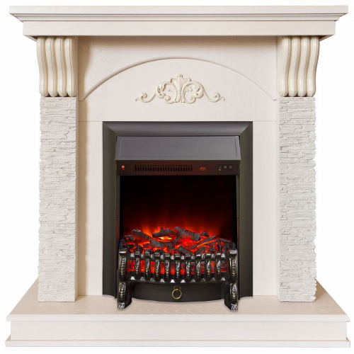 Каминокомплект RealFlame Corfino WT/NT с очагом Fobos/Majestic s Lux BL/BR