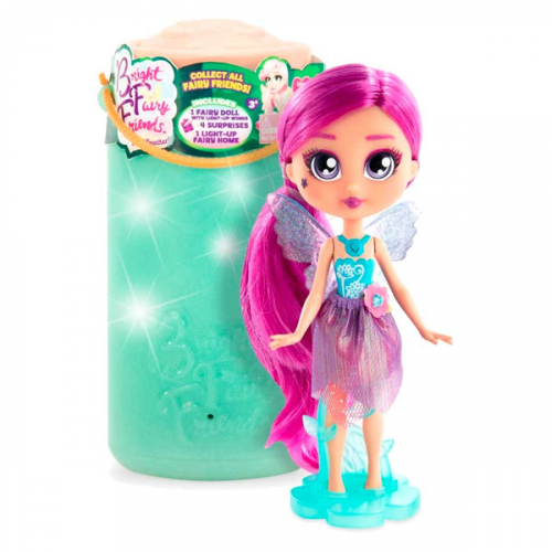 Кукла 1toy Bright Fairy Friends T20939 Фея-подружка "Виола" с домом-фонариком (свет. крылья, 5 аксесс-в)