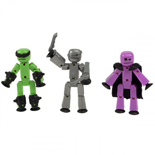 Игровые наборы и фигурки для детей Stikbot TST614R Стикбот 3 фигурки Stikbot Off the Grid, Raptus