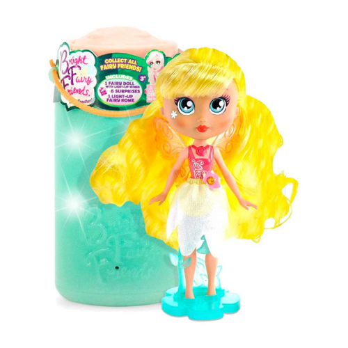 Кукла 1toy Bright Fairy Friends T20943 Фея-подружка "Даниэлла" с домом-фонариком (свет. крылья,5 аксесс.)
