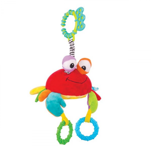 Развивающие игрушки для малышей Happy Snail 14HS013PK Игрушка-подвес "Краб Чарми"