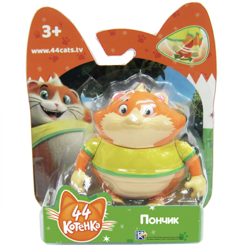 Игровые наборы и фигурки для детей Toy Plus 44 Котёнка 34124 Фигурка Пончик 7,5 см