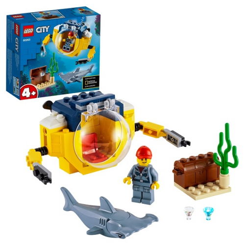 Конструкторы LEGO City 60263 Конструктор ЛЕГО Город Океан: мини-подлодка