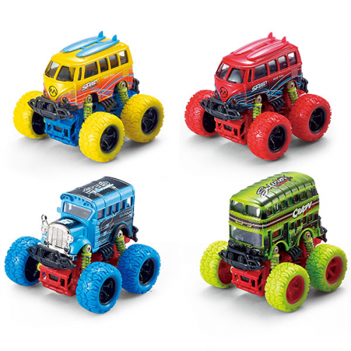 Игрушечные машинки и техника ТМ Wincars Wincars YK-2206 Автобус с большими колёсами инерционный металл.10 см (в ассортименте)