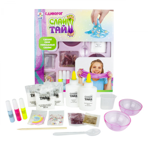 Набор для творчества 1toy T16621 Слайм Тайм Набор "Единорог"