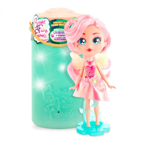 Кукла 1toy Bright Fairy Friends T20938 Фея-подружка "Рози" с домом-фонариком (свет. крылья, 5 аксесс-в)